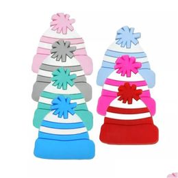 Other Nouveau mignon mini chapeau tricoté forme perles en vrac Bpa Sile perle de dentition à croquer accessoire pour bricolage bébé sucette chaîne à mâcher Dhgarden Dhqv0