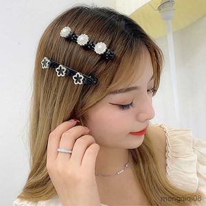 Autres nouvelles femmes élégantes perles de fleurs tresse épingles à cheveux doux cheveux décorer clips frange tenir barrettes bandeau accessoires de cheveux de mode