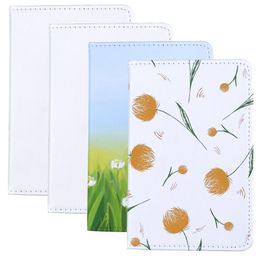 Autres fournitures scolaires de bureau 10pcs PU Sublimation Porte-passeport Couverture Portefeuille de voyage vierge pour cartes de crédit Cartes d'embarquement 230705