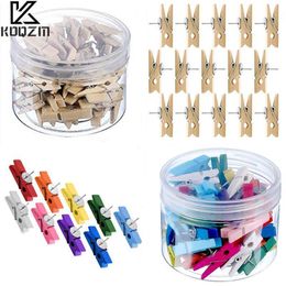 Andere kantoorschoolbenodigdheden 20 stuks Box Office en School Stationery Pins Duurzame houten clips promotionele decoraties bindende thumbnails 230410