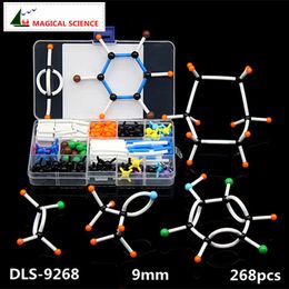 Overige Kantoor Schoolbenodigdheden Set van 268-delige moleculaire modellen DLS9268 Structuurkits voor organische chemiemoleculen voor onderwijsonderzoek 9mm-serie 230703