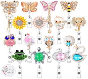 Otros suministros escolares de oficina l Toldo de la tarjeta de nombre retráctil ID de cristal ID de ID Clip Rhinestone Cute Enfermería con Women Do S6854930