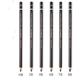 Andere kantoorschoolbenodigdheden Staedtler Black Rod HB 2B 4B 6B 7B 8B Pencils 6pcslot 221130