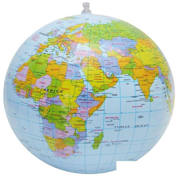 Otros suministros escolares de oficina Venta al por mayor 16 pulgadas Globo inflable Mundo Tierra Océano Mapa Bola Geografía Aprendizaje Educativo Estudiante K DHH4Q
