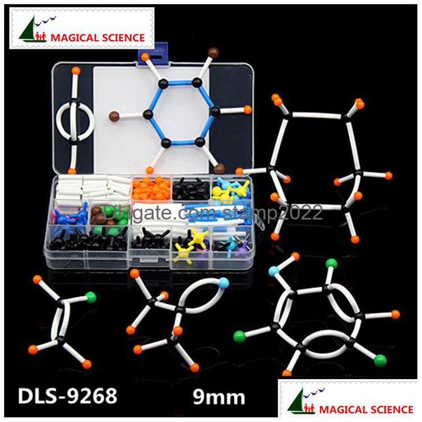 Otros suministros escolares de oficina al por mayor 268 unids Molecar Model Set Dls9268 Kits de estructura de Moleces de química orgánica para enseñar Rese Dh3Pc