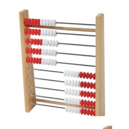 Autres fournitures scolaires de bureau en gros en bois calcation rack 10 barres enfants illumination puzzle amusant jouet drop livraison entreprise dh1no