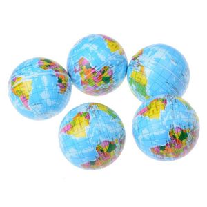 Autres fournitures scolaires de bureau Vente en gros Carte du monde Mousse souple Terre Globe Main Poignet Exercice Soulagement Squeeze Ball Drop Livraison Busin Dhj7A