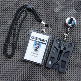 Andere Kantoor Schoolbenodigdheden ZAYEX Badgehouder Portemonnee Duurzame ID-kaarthouder met Lanyard Clip voor Kantoren School Rijbewijs Houdt 1-4 Kaarten 230720