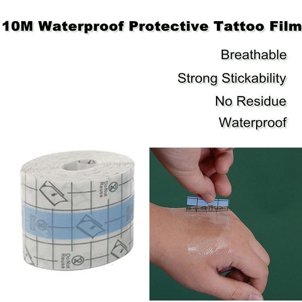 Otra higiene bucal 10M Impermeable Tatoo Película Piel Protectora Curación Tatuaje Adhesivo Vendajes Reparación Aftercare Tool Wrap Roll 230921