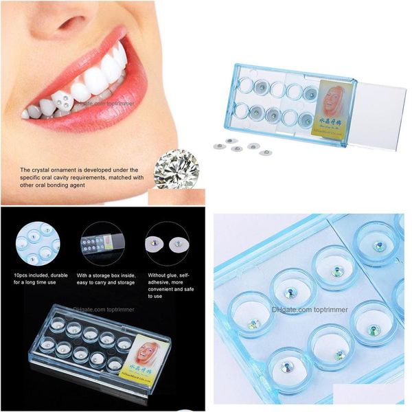 Otra Higiene Oral 10 Unids Dientes Dentales Gemas Adornos de Dientes de Cristal Joyas Herramienta de Decoración de Color Claro Entrega de Gotas Salud Belleza Dhh8S
