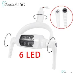 Autre hygiène bucco-dentaire 6Led dentaire lampe buccale capteur d'induction lumière LED pour unité chaise équipement blanchiment des dents bonne qualité 240106 goutte Dhb6D