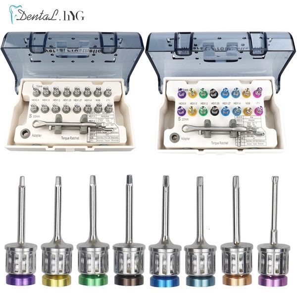 Autre hygiène bucco-dentaire Fast ShipDental Universal Implant Torque Tournevis Clé Prothèse Restauration Cliquet Kits Dentisterie Outil 10 70NCM 230619