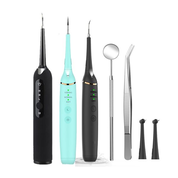 Autre hygiène bucco-dentaire Vibration à haute fréquence Nettoyeur de dents dentaires Grattoir à tartre Dissolvant de taches de calcul Irrigateur blanchissant Miroir buccal 230824