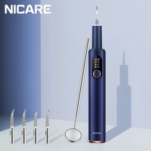 Autre Hygiène Bucco-Dentaire NICARE Laveuse Dentaire À Ultrasons USB Rechargeable Sonic Teeth Tartar Calculus Plaque Remover Whitening Clean 221101