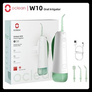 Andere orale hygiëne OCLEAN W10 Portable orale irrigator Water Jet Flosser Smart Dental Whitening Irigator IPX7 Oplaadbare Irygator Upgraded van W1 230814