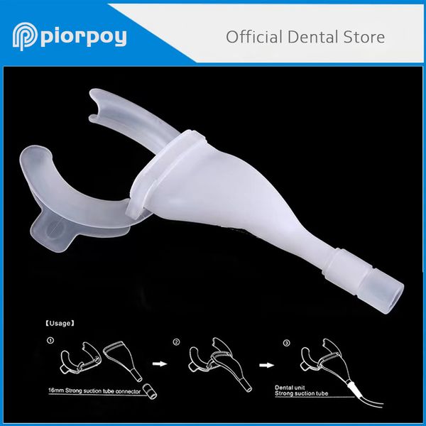 Otra higiene oral PIORPOY 1 piezas Dental HVE Gotas de succión Mejilla Retractor de labios Aerosol oral Abridor de boca Odontología Cuidado bucal Dentista Productos 230715