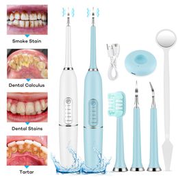 Autre Hygiène bucco-dentaire Irrigateur sonique Dissolvant de calcul dentaire Nettoyeur de dents électrique Dispositif de nettoyage de tartre de tache USB Soins de blanchiment des dents 230412