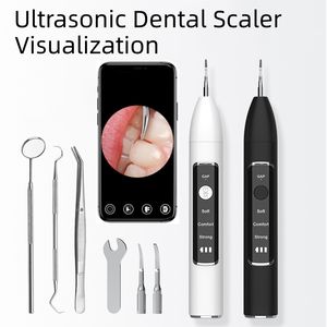 Autre hygiène bucco-dentaire blanchiment des dents visuel dentaire électrique ultrasonique avec caméra HD outils de dissolvant de tartre de calcul nettoyant tache de dent 230824