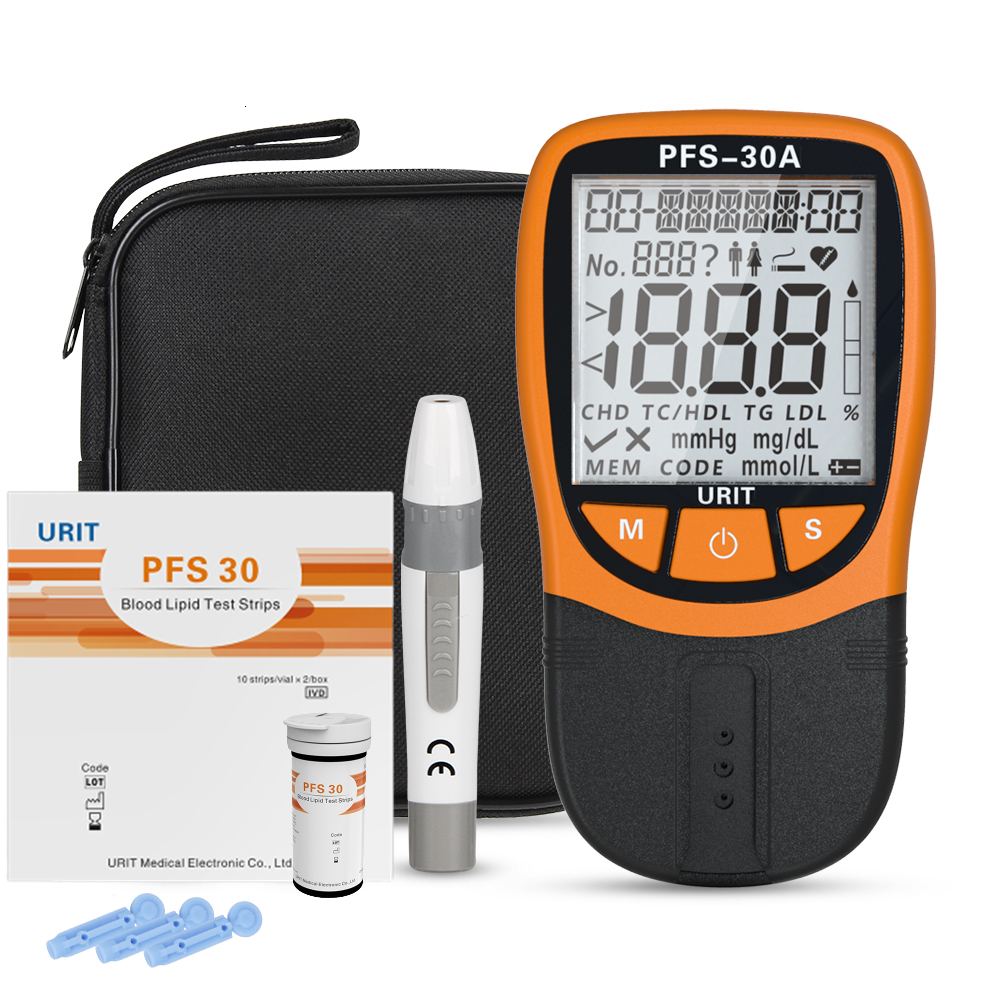 Other Oral Hygiene Urit 5 in 1 Lipid Profile Meter Total Cholesterol Triglyceride Density Lipoprotein Glucose Blood Sugar Test Analyzer 221114