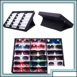 Andere andere sieradenverpakking Display Fashion Sunglasses Optische frames Tel BK Prijs Duurzame opslagcase Box voor bril 18 stc