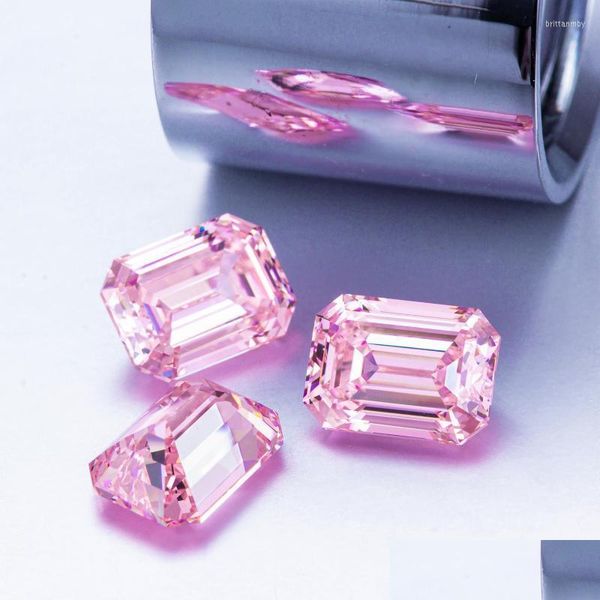 Autre Autre Zhanhao Emerald Cut Factory Prix de gros Fabriqué à la main Diamante Simant Pink Diamond Loose Gemstoneother Otherother Brit22 Dh8Ev