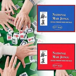 Autres produits d'impression d'emballage en gros 2023 Mahjong Card National Mah Jong Cards Mahjongg League Large Print Hands and Res Jong Dhflb
