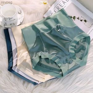 Autres culottes Femmes Sous-vêtements Satin Panty Sexy Dentelle De Luxe Mode Solide Couleur Slip Taille Haute Sans Soudure Sous-vêtements Lingerie YQ240130