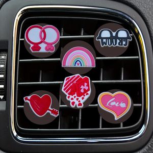Andere onderdelen Valentijnsdag II Cartoon Auto Air Vent Clip Outlet Clips Conditioner Per Decoratieve BK Drop Delivery Otdga OtxvH