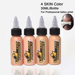 Andere producten voor permanente make-up 30ML Fles 4 kleuren huidskleur tattoo-inkt voor professionele tattoo-artiesten Boy Art Permanente make-up Pigment-tatoeage-inkt 230907