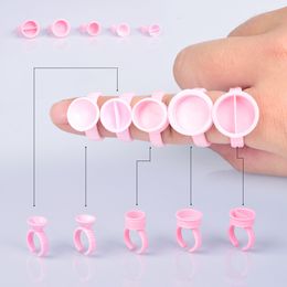 Andere permanente make -upaanbod 500 stks Microblading Disposable Caps Pink Ring Tattoo Ink Cup voor dames naald benodigdheden accessorie make -up tattoo tool 230523