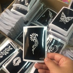 Andere permanente make -upaanbod 50 stcset airbrush tattoo stencils voor body art mehendi henna stencil glitter schilderen 230503