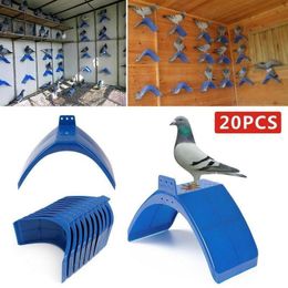 Autres fournitures pour animaux de compagnie 20pcs V Roost Perches Frame Rest Stand Blue Dwelling Birds Perch Bird 230130