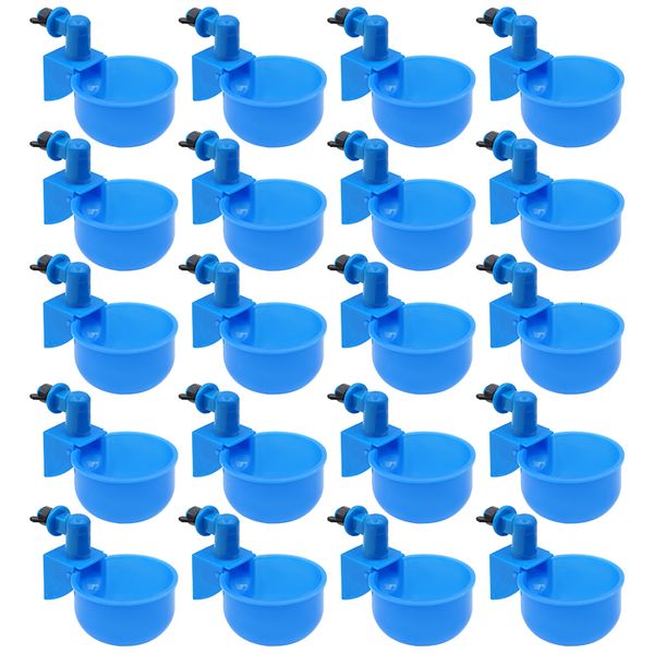 Autres fournitures pour animaux de compagnie 51020 Pcs Automatique Volaille Abreuvoir Bol Poulet Oiseau Tasses D'eau Canard Machine À Boire Bols Suspendus Distributeur 230706