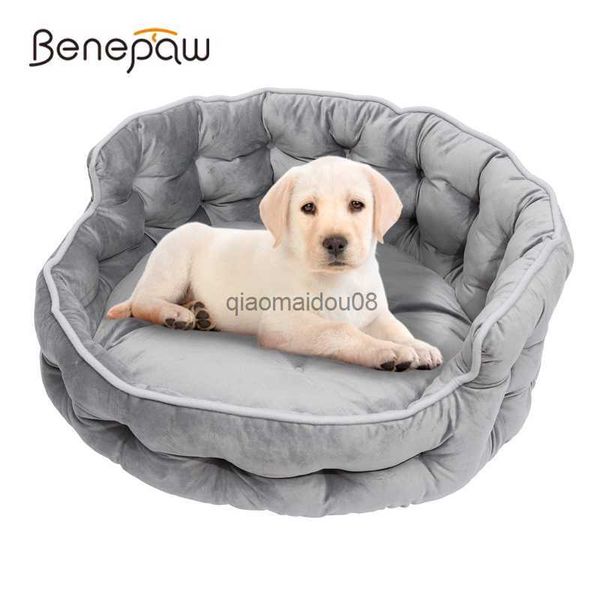 Autres fournitures pour animaux de compagnie Benepaw lit chaud pour petit chien lavable canapé de luxe pour animaux de compagnie canapé super doux moelleux antidérapant lit pour chiot chat endormi facile à nettoyer HKD230821