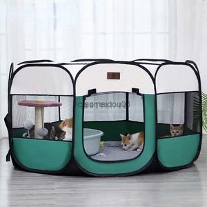 Autres fournitures pour animaux de compagnie Salle d'accouchement pour chat Tente d'été détachable pour animaux de compagnie Lit pour chien en plein air Pliant Chien Fance Nid de chat Cage pour chiens Chats HKD230821