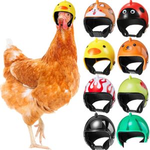 Autres fournitures pour animaux de compagnie Casque de sécurité de poulet pour poules Peck Protection drôle Parrot Er Bird Chapeau Chapeaux Petits Costumes d'animaux Accesso Dhh0V