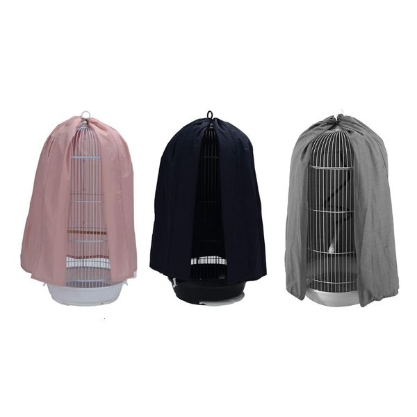 Otros suministros para mascotas Classic Round Dome Top Bird Cage Cover Shield Birdcage Cubiertas de luz Accesorios de falda Pantalla para periquitos Love Birds 221122