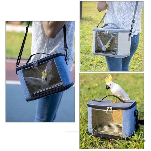 Autres fournitures pour animaux de compagnie Tissu Pet Bird Sac de voyage Cages à perroquets Petit animal Équipement de voyage en plein air 221122