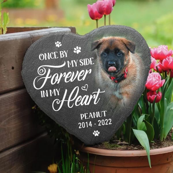 Altri articoli per animali domestici Pietre commemorative personalizzate Tomba Regali personalizzati per cani per memoriali di perdita Supporto funerario Drop 231201