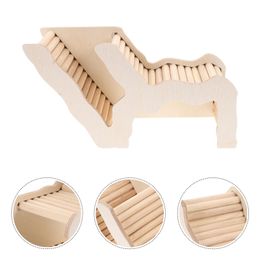 Otros suministros para mascotas Hamster Hideout Toy Hideout House Jaula de madera Jaula de madera Escalera de guinea Mascotas Plataforma para dormir Escalada Juguetes Accesorios Cabaña Baño 231211