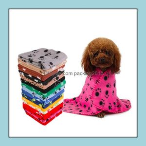 Andere huisdierbenodigdheden Home Garden LL Producten 24Colors Cat Deken Kussens Honden Paw Star Print Dekens Dog Bath Del