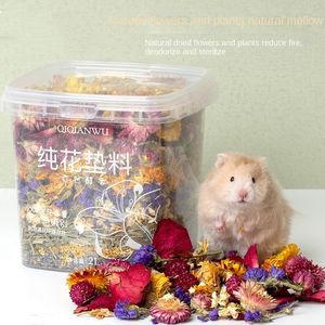 Andere Dierbenodigdheden Natuurlijke Bloem Hamster Beddengoed Deodorant Kooi Decoraties Accessoires Chipmunk Cavia Nest 230802