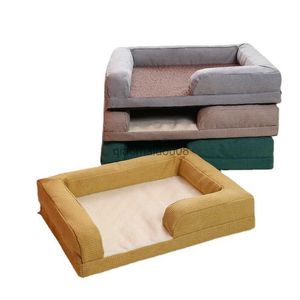 Autres fournitures pour animaux de compagnie Canapé pour chien de compagnie Éponge douce et chaude Lit pour animaux de compagnie Niche carrée Tapis de sommeil profond pour petits chiens de taille moyenne Couverture respirante pour chiot Fournitures pour animaux de compagnie HKD230821