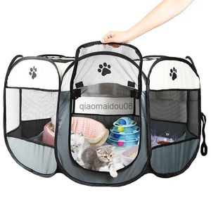 Otros suministros para mascotas Carpa plegable portátil para mascotas Casa para perros Carpa para gatos Valla para gatos Perrera Sala de entrega de mascotas Recinto de jaula octágono para mascotas Espacio grande L XL Tamaño HKD230821