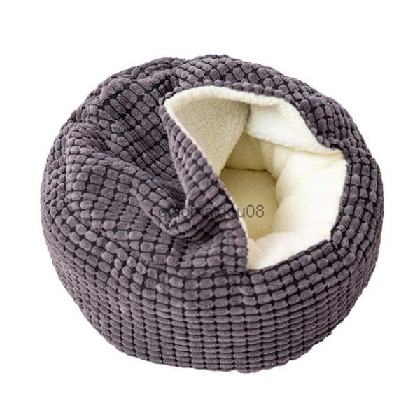 Autres fournitures pour animaux de compagnie Super Soft Pet Dog Cat Cave Bed House Deep Sleep Winter Round Sleeping Kennel Coussin pour petits chiens de taille moyenne HKD230821