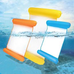 Autres piscines SpasHG Adultes Enfants Hamac d'eau Matelas pneumatique Flottant Rangée Plage Pliant Inclinable Chaise Longue Gonflable Piscine Flotteur Anneau de Natation YQ240111