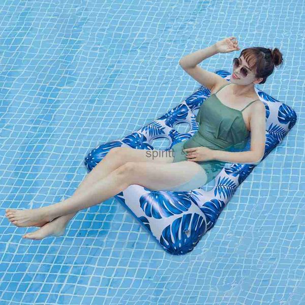 Autres piscines SpasHG Brand New Outdoor Gonflable Hamac Piscine Matelas Pliable Party Lounge Lit Plage Sports Inclinable Loisirs YQ240111