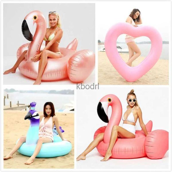 Otras piscinas SpasHG Cisne gigante Flotadores de sandía Piña Flamenco Anillo de natación Unicornio Flotador de piscina inflable para niños Adultos Juguetes acuáticos YQ240129