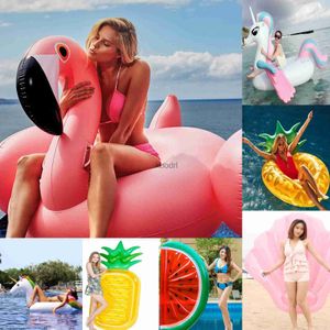 Autres piscines SpasHG Gonflable géant Flamingo Swan Licorne Flotteur pour adulte Tube Cercle Piscine Jouets de fête Ride-On Air Matelas Anneau de natation Boia YQ240129