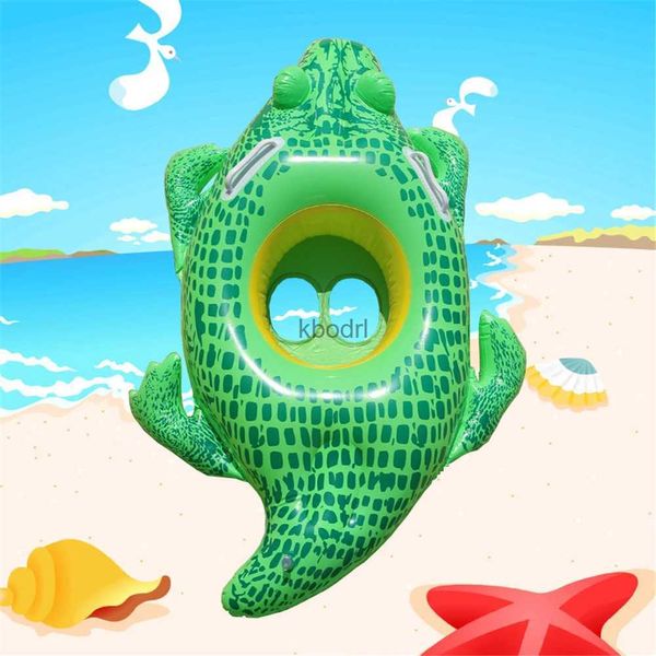 Autres piscines SpasHG Anneau de natation gonflable Piscine Float Kid Float Ring Jouet mignon pour bébé Enfants Crocodile Circle Swim Ring avec accoudoir YQ240129